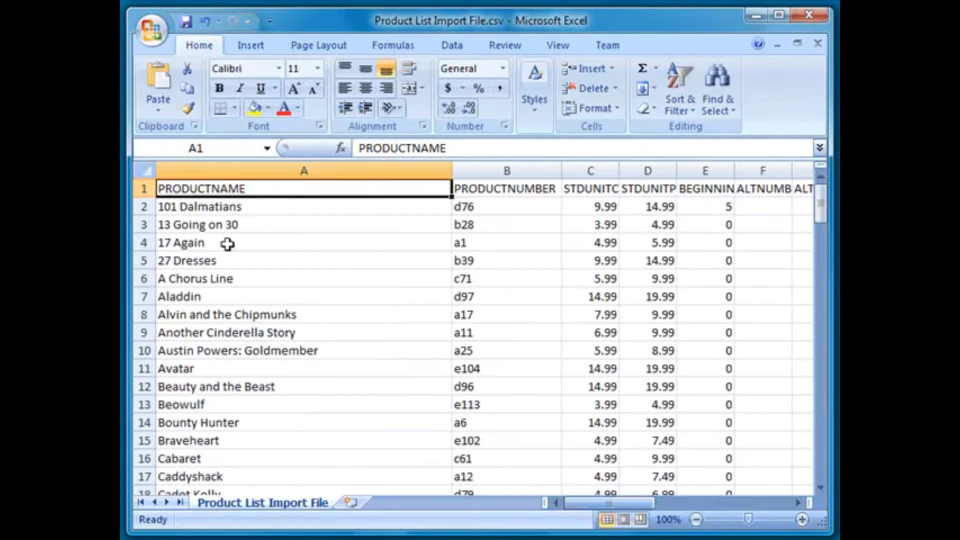 screenshot of Basic Inventory Control Online